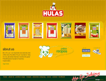 Tablet Screenshot of hulasfood.com